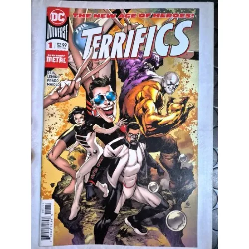 DC Terrifics # 1 of 30 Meet the Terrifics, Part 1 DC Universe (Cover Artist Ivan Reis) * Özel Katlamalı Kapak