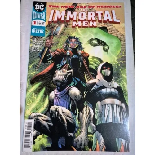 DC The Immortal Men # 1 of 6 The End of Forever, Part 1 Dc Universe (Cover Penciller Jim Lee) Özel Katlanan Kapak