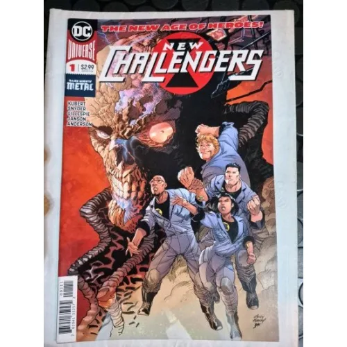 DC New Challengers # 1 of 6 New Challengers, Part One Dc Universe (Cover Penciller Andy Kubert) Özel Katlanan Kapak