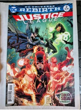 DC Justice League # 2 of 43 DC Universe Rebirth / Series Vol. 3 2016 - 2018 (Cover Artist Tony S. Daniel, Comicare)