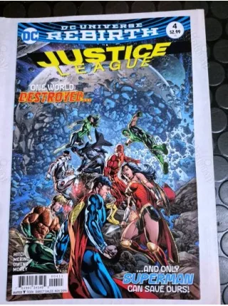 DC Justice League # 4 of 43 DC Universe Rebirth / Series Vol. 3 2016 - 2018 (Cover Artist Fernando Pasarin)