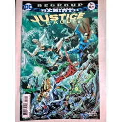 DC Justice League # 14 of 43 DC Universe Rebirth / Series Vol. 3 2016 - 2018 ( Cover Artist Bryan Hitch, Comicare)