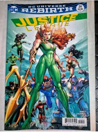 DC Justice League # 24 of 43 DC Universe Rebirth / Series Vol. 3 2016 - 2018 (Cover Nick Bradshaw Variant)