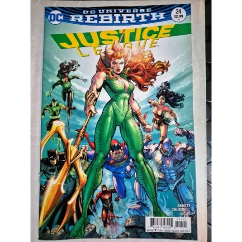 DC Justice League # 24 of 43 DC Universe Rebirth / Series Vol. 3 2016 - 2018 (Cover Nick Bradshaw Variant)
