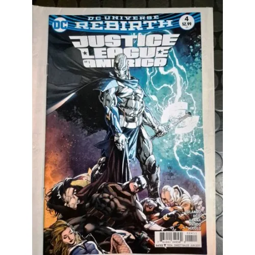 DC Justice League of America # 4 of 29 DC Universe Rebirth Series Vol. 5 2017 - 2018 (Cover Penciller Ivan Reis)