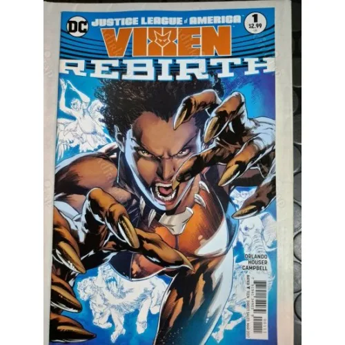 DC Justice League of America: Vixen # 1 DC Universe Rebirth (Cover Penciller Ivan Reis) OneShot