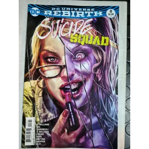 DC DC UNIVERSE Rebirth Suicide Squad Vol 5 8 of 50 (Cover Lee Bermejo Variant Edition) Özel Katlanan Tanıtım Broşürü