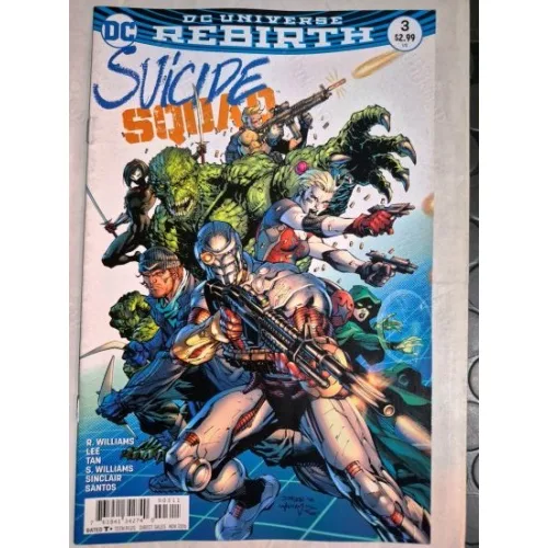 DC DC UNIVERSE Rebirth Suicide Squad Vol 5 * 3 of 50 (Cover Artist Jim Lee)