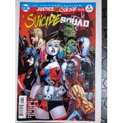 DC DC UNIVERSE Rebirth Suicide Squad Vol 5 8 of 50 (Cover Penciller Jim Lee) Özel Katlanan Tanıtım Broşürü
