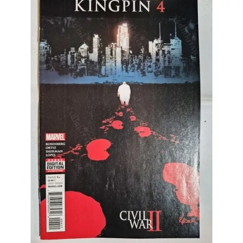 MARVEL CIVIL WAR II * Kingpin # 4 of 4 (Cover Artist Aaron Kuder, Comicare)
