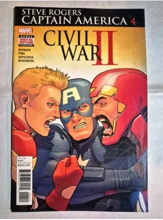 MARVEL Captain America: Steve Rogers # 4 of 19 (Cover Artist Aaron Kuder)
