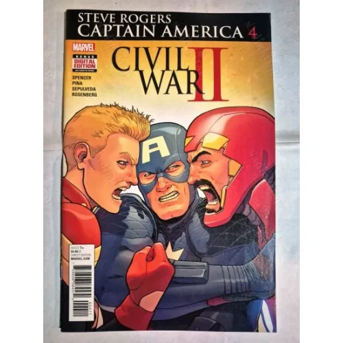 MARVEL Captain America: Steve Rogers # 4 of 19 (Cover Artist Aaron Kuder)