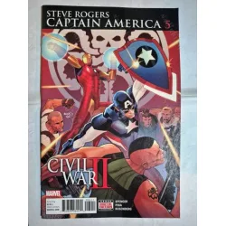 MARVEL Captain America: Steve Rogers # 5 of 19 (Cover Artist Paul Renaud)