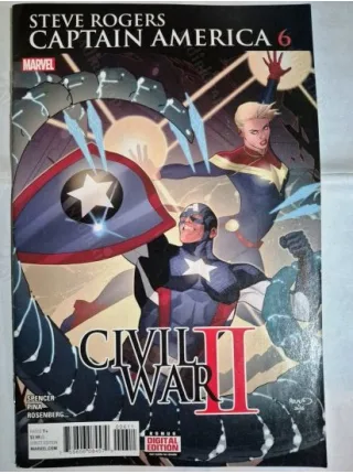 MARVEL Captain America: Steve Rogers # 6 of 19 (Cover Artist Paul Renaud)
