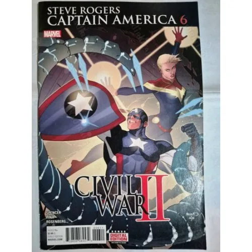 MARVEL Captain America: Steve Rogers # 6 of 19 (Cover Artist Paul Renaud)
