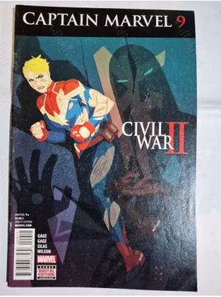MARVEL CIVIL WAR II * Captain Marvel # 9 of 10 * Series Vol. 8 2016 (Cover Artist Kris Anka)