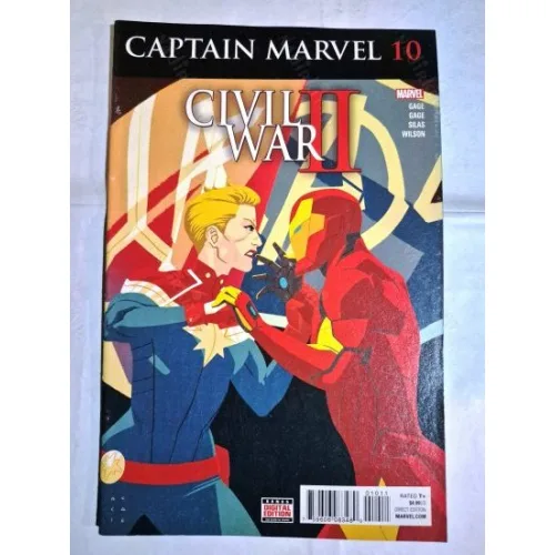 MARVEL CIVIL WAR II * Captain Marvel # 10 of 10 * Series Vol. 8 2016 (Cover Artist Kris Anka)