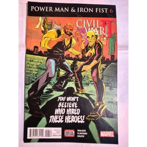 MARVEL Power Man and Iron Fist # 6 of 15 * Series Vol. 3 2016 - 2017 (Cover Artist Sanford Greene)
