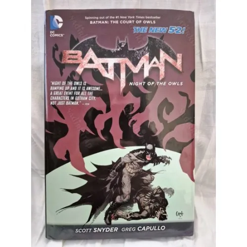 DC Batman: Night of the Owls TP HC (Cover Artist Greg Capullo, Ciltli,Şömizli)