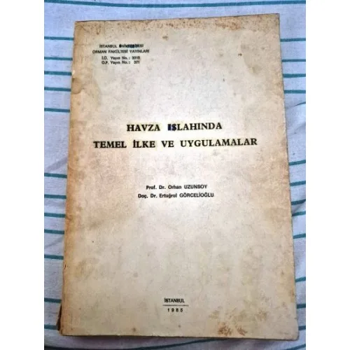 Havza Islahında Temel İlke ve Uygulamalar
