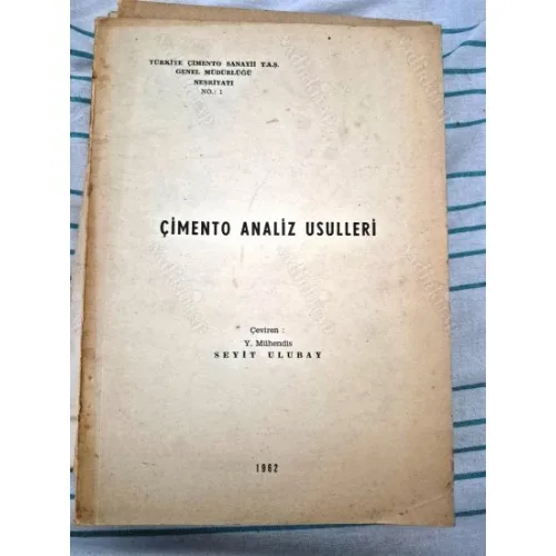 Çİimento Analiz Usulleri