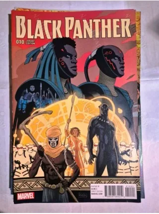 MARVEL Black Panther # 10 of 18 (Cover Paolo Rivera Connecting Variant * Series Vol. 6 2016 - 2018)