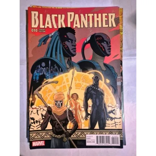 MARVEL Black Panther # 10 of 18 (Cover Paolo Rivera Connecting Variant * Series Vol. 6 2016 - 2018)