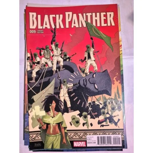 MARVEL Black Panther # 9 of 18 (Cover Paolo Rivera Connecting Variant * Series Vol. 6 2016 - 2018)