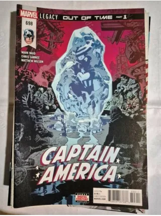 MARVEL Captain America # 698 of 704 (Series Vol 8 2017-2018 Cover Artist Chris Samnee)