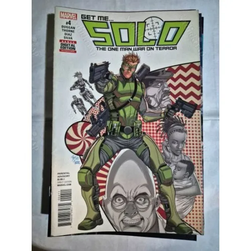 MARVEL SOLO # 4 of 5 (Series Vol 2 2016-2017 Cover Artist Paco Diaz)
