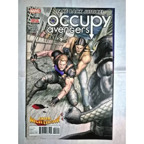MARVEL Occupy Avengers # 3 of 9 (Cover Artist Agustin Alessio )