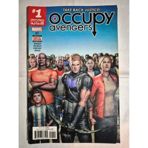 MARVEL Occupy Avengers # 1 of 9 ( Cover Artist Agustin Alessio )