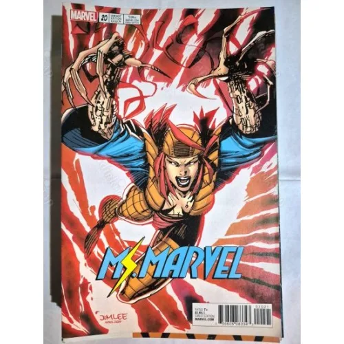 MARVEL Ms. Marvel # 20 of 38 * Series Vol. 4 2015 - 2019 (Cover Artist Jim Lee X-Men Trading Card Variant)