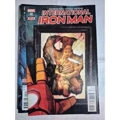 MARVEL International Iron Man # 3 of 7 (Cover Artist Alex Maleev)