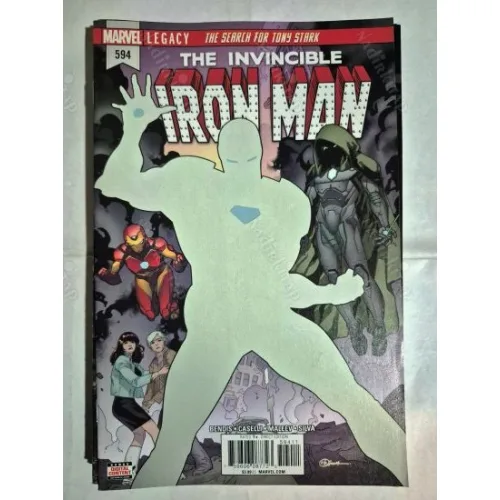 MARVEL Invincible Iron Man # 594 of 600 * Series Vol. 4 2017- 2018 (Cover Artist R. B. Silva)
