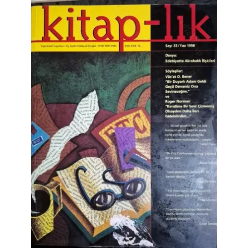 Kitaplık Kitap-lık 33 Dosya Edebiyatta Akrabalık İlişkileri, Söyleşi Vü
