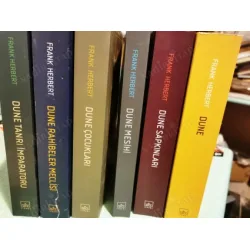 Dune Seti * Dune * Dune Mesihi * Dune Çocukları * Dune Tanrı İmparatoru * Dune Sapkınları * Dune Rahibeler Meclisi ** 6 Cilt TAKIM Dune Seti * Dune * Dune Mesihi * Dune Çocukları * Dune Tanrı İmparatoru * Dune Sapkınları * Dune Rahibeler Meclisi ** 6 Cilt TAKIM