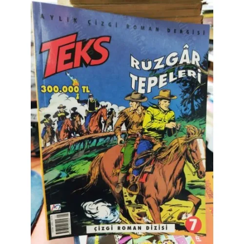 Teks (Tex) Sayı 7 Rüzgar Tepeleri (AD-DE 26 lik Seri, Kuşe Kağıda Baskı)