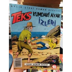 Teks (Tex) Sayı 10 Kumdaki Ayak İzleri (AD-DE 26 lik Seri, Kuşe Kağıda Baskı) Teks (Tex) Sayı 10 Kumdaki Ayak İzleri (AD-DE 26 lik Seri, Kuşe Kağıda Baskı)