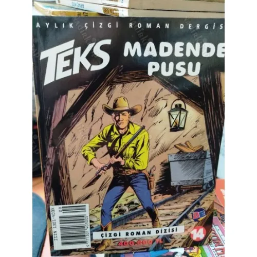 Teks (Tex) Sayı 14 Madende Pusu (AD-DE 26 lik Seri, Kuşe Kağıda Baskı)