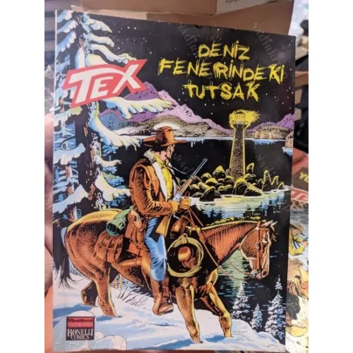 Tex (Teks) Sayı 13 Deniz Fenerindeki Tutsak (Maceraperest Çizgiler 204 lük Seri)