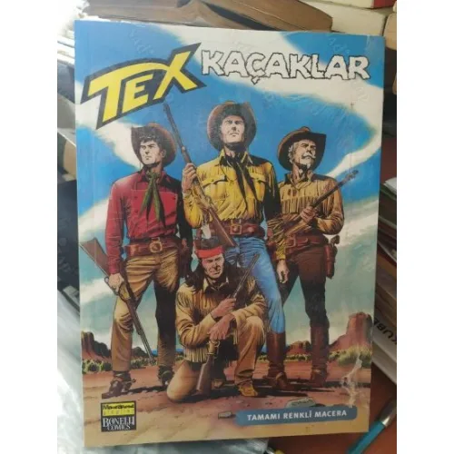Tex (Teks) Maceraperest Çizgiler Sayı 100 * Kaçaklar (204 lük seri) SHRINK AMBALAJLI TAMAMI RENKLİ MACERA