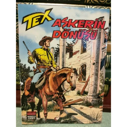 Tex (Teks) Maceraperest Çizgiler Sayı 166 * Askerin Dönüşü (204 lük seri) Shrink Ambalajlı Yeni