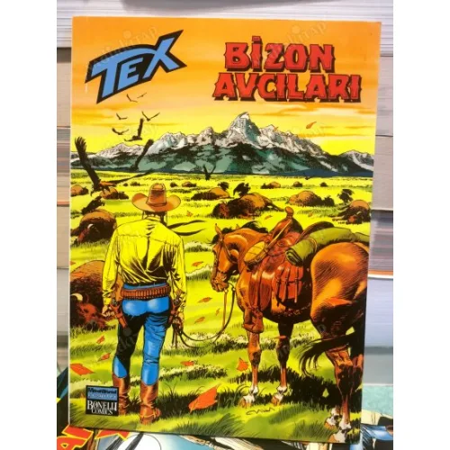 Tex (Teks) Maceraperest Çizgiler Sayı 122 * Bizon Avcıları (204 lük seri) Shrink Ambalajlı Yeni