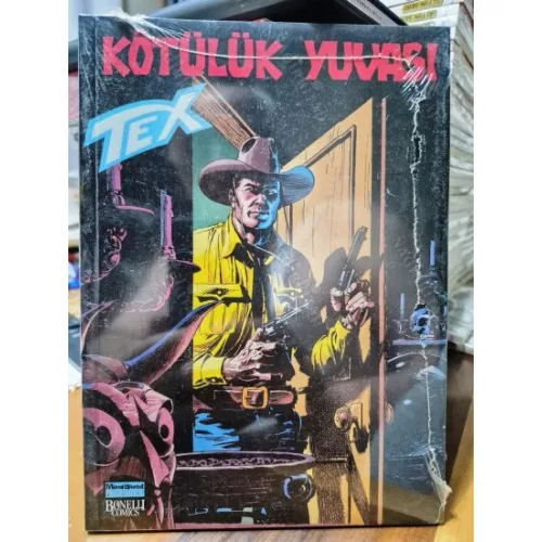 Tex (Teks) Maceraperest Çizgiler Sayı 104 * Kötülük Yuvası (204 lük seri) Shrink Ambalajlı Yeni