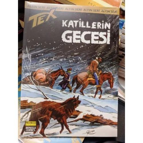 Tex (Teks) Sayı 167 Katillerin Gecesi (Altın Seri Tex Özel Kartlı 168 sayılık) Shrink Ambalajında Yeni