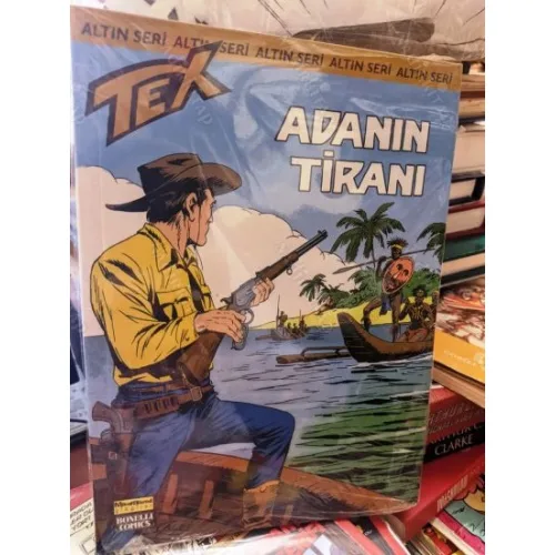 Tex (Teks) Sayı 157 Adanın Tiranı (Altın Seri Tex Özel Kartlı 168 sayılık) Shrink Ambalajında Yeni