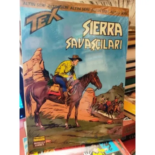 Tex (Teks) Sayı 153 SIERRA Savaşçıları (Altın Seri Tex Özel Kartlı 168 sayılık) Shrink Ambalajında Yeni