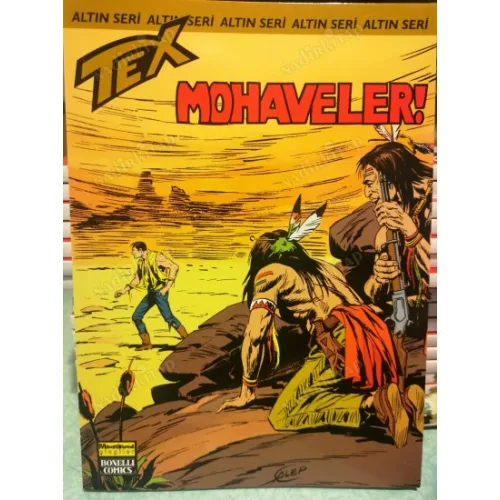 Tex (Teks) Sayı 144 MOHAVELER! (Altın Seri Tex Özel Kartlı 168 sayılık) Shrink Ambalajında Yeni