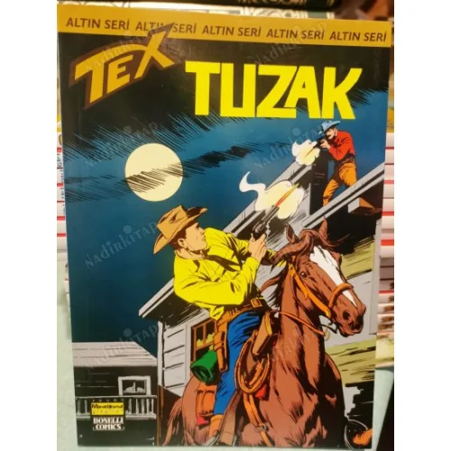 Tex (Teks) Sayı 141 Tuzak (Altın Seri Tex Özel Kartlı 168 sayılık) Shrink Ambalajında Yeni